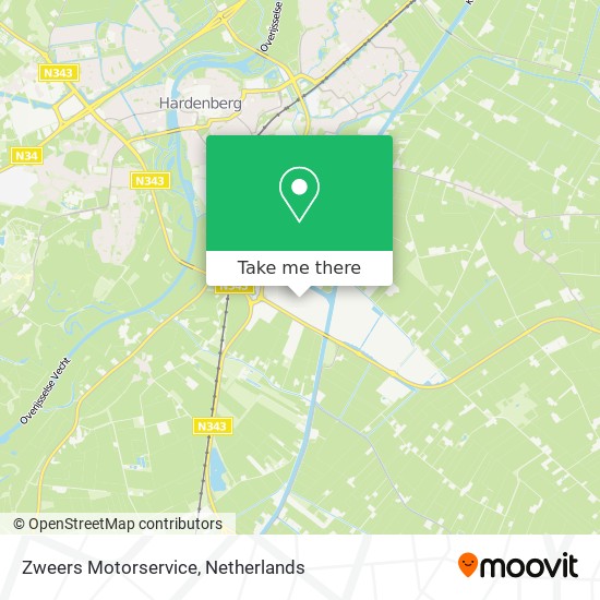 Zweers Motorservice map