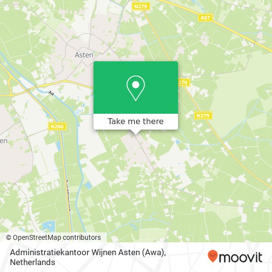 Administratiekantoor Wijnen Asten (Awa), Voorste Heusden 35 Karte