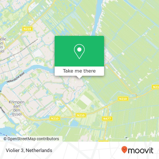 Violier 3, 2925 TE Krimpen aan den IJssel map