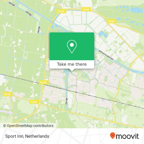 Sport Inn, Dongewijkdreef Karte