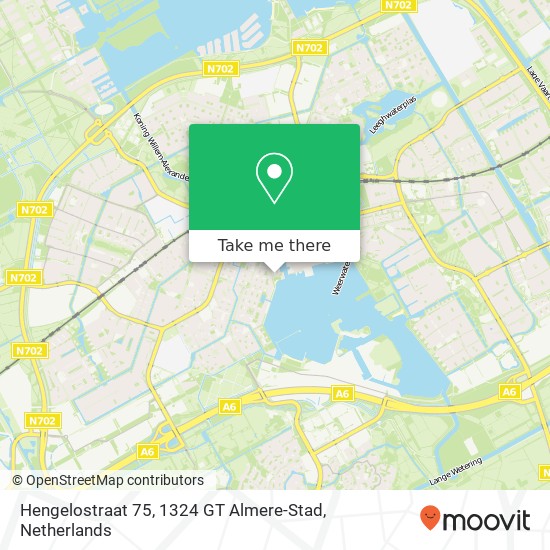 Hengelostraat 75, 1324 GT Almere-Stad map