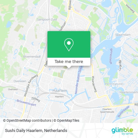 Sushi Daily Haarlem map