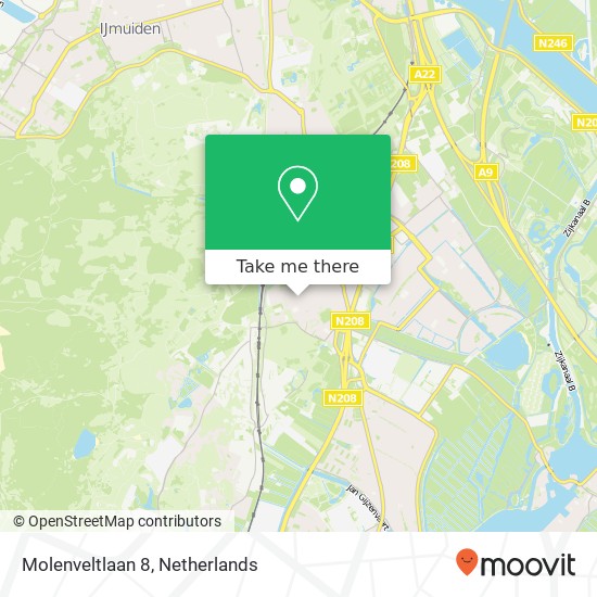 Molenveltlaan 8, 2071 BS Santpoort-Noord map