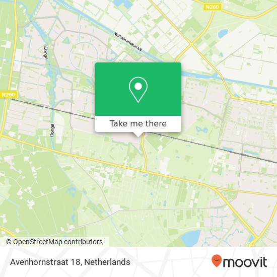 Avenhornstraat 18, 5036 CA Tilburg map