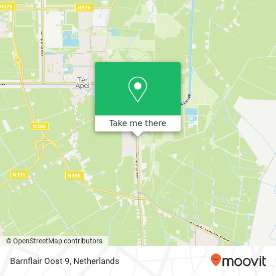 Barnflair Oost 9, 9561 PA Ter Apel map