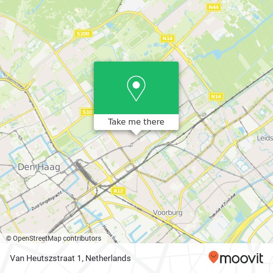 Van Heutszstraat 1, 2593 PC Den Haag map