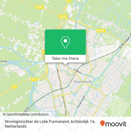 Woninginrichter de Lelie Purmerend, Achterdijk 16 map