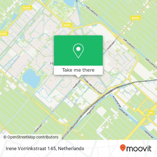 Irene Vorrinkstraat 145, 2135 SV Hoofddorp Karte