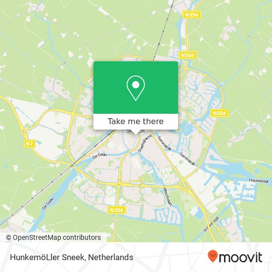 HunkemöLler Sneek, Schaapmarktplein 4 map