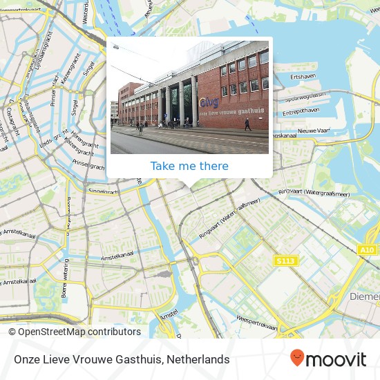 Onze Lieve Vrouwe Gasthuis, Oosterpark 9 map