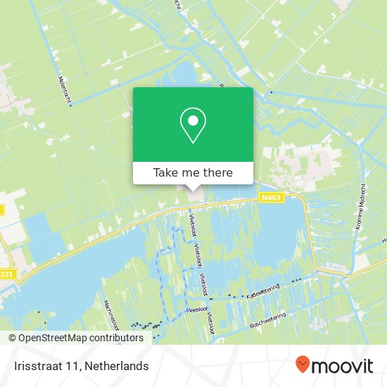 Irisstraat 11, 2431 XV Noorden Karte