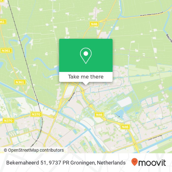 Bekemaheerd 51, 9737 PR Groningen Karte
