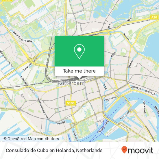 Consulado de Cuba en Holanda Karte