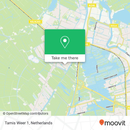 Tamis Weer 1, 1566 RS Assendelft map