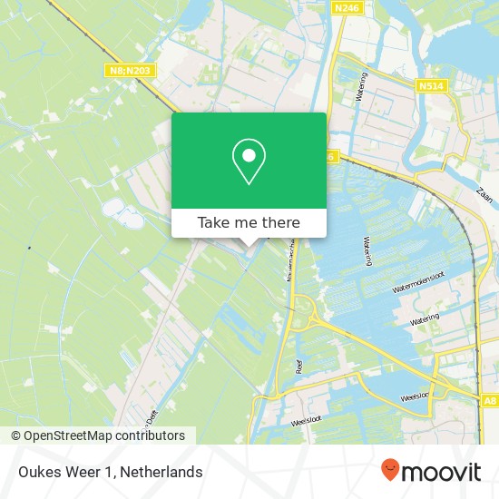 Oukes Weer 1, 1566 RW Assendelft map