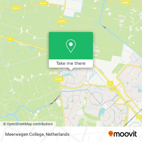 Meerwegen College map