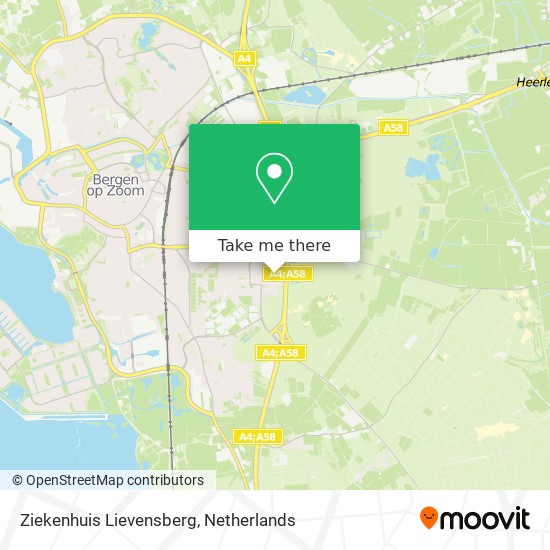 Ziekenhuis Lievensberg map