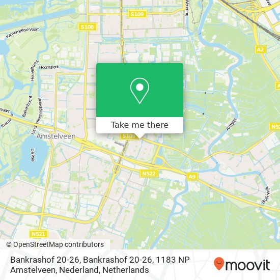 Bankrashof 20-26, Bankrashof 20-26, 1183 NP Amstelveen, Nederland map