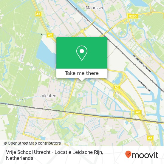 Vrije School Utrecht - Locatie Leidsche Rijn, Componistenlaan 8 map