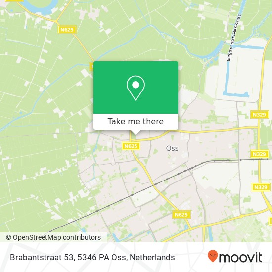 Brabantstraat 53, 5346 PA Oss map