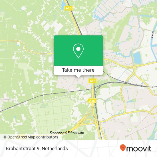 Brabantstraat 9, 4841 SR Prinsenbeek map