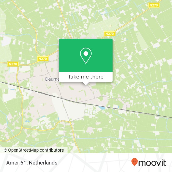 Amer 61, 5751 SP Deurne map