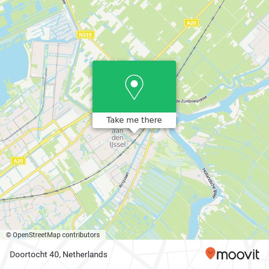 Doortocht 40, Doortocht 40, 2914 KA Nieuwerkerk aan den IJssel, Nederland map