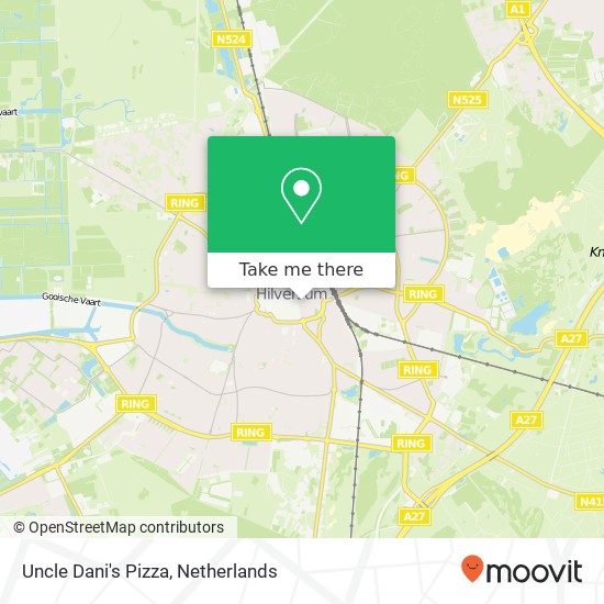 Uncle Dani's Pizza, Groest 71-1 map