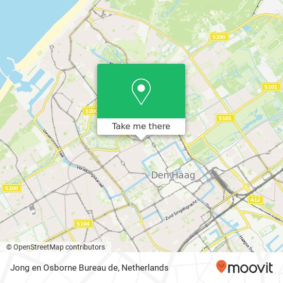 Jong en Osborne Bureau de, Laan van Meerdervoort map