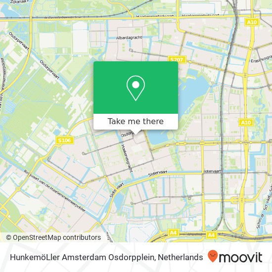 HunkemöLler Amsterdam Osdorpplein, Osdorpplein 374 map