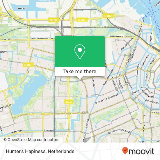 Hunter's Hapiness, Orteliusstraat 193 Karte