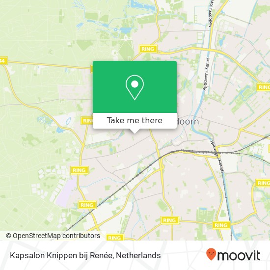 Kapsalon Knippen bij Renée, Schotweg 33 map