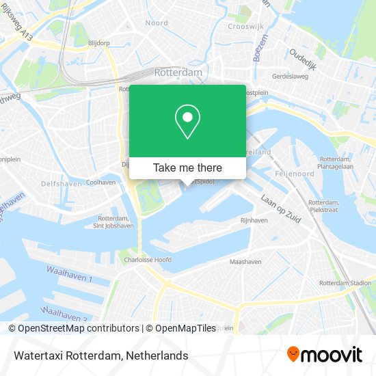 Watertaxi Rotterdam map