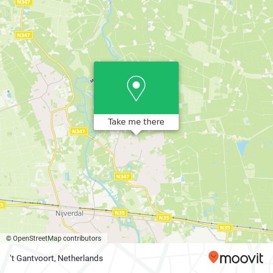 't Gantvoort, Noordelijke Hoofddijk 12 map