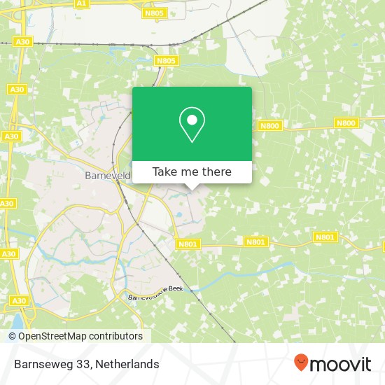 Barnseweg 33, 3773 BB Barneveld Karte