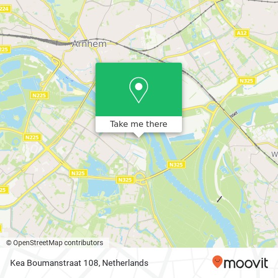 Kea Boumanstraat 108, 6833 LL Arnhem map