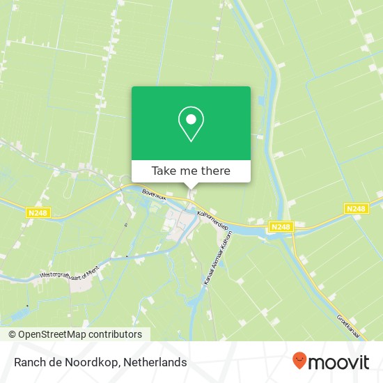 Ranch de Noordkop, Waardpolderhoofdweg 35 map