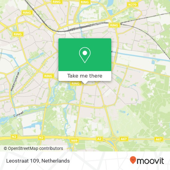 Leostraat 109, 5644 PC Eindhoven map