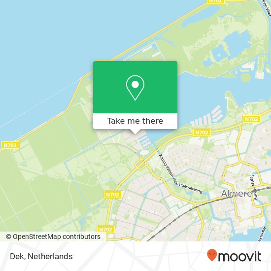 Dek, 1319 Almere-Stad Karte