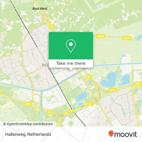 Hallenweg, 5683 Best map