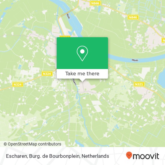 Escharen, Burg. de Bourbonplein map