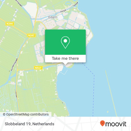 Slobbeland 19, Slobbeland 19, 1131 AA Volendam, Nederland Karte