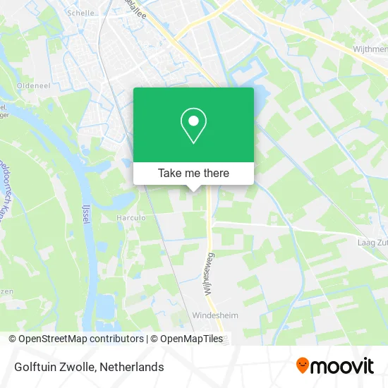 Golftuin Zwolle map