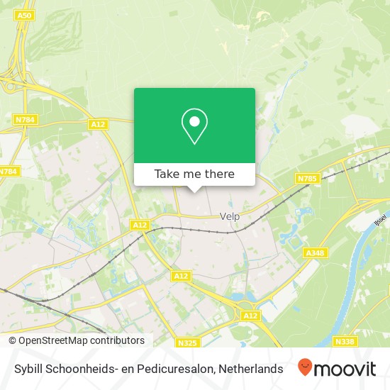 Sybill Schoonheids- en Pedicuresalon, Hertogstraat 7 map