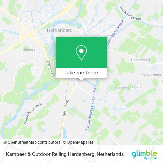 Kampeer & Outdoor Reiling Hardenberg map