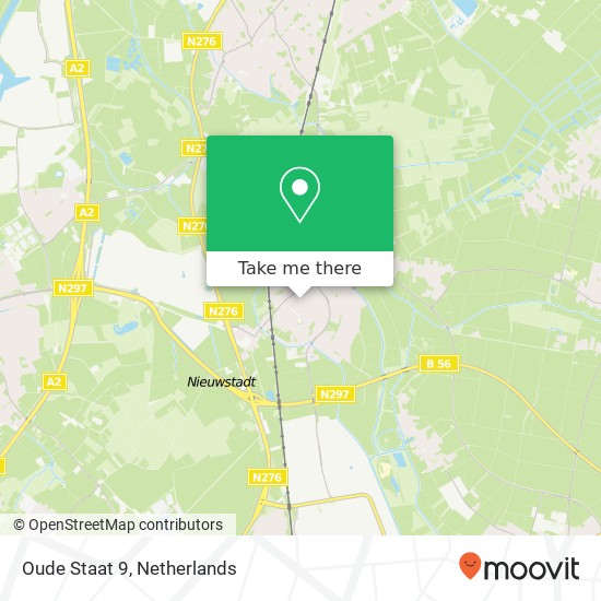 Oude Staat 9, 6118 AW Nieuwstadt Karte