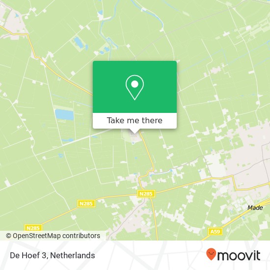 De Hoef 3, 4927 BP Hooge Zwaluwe map