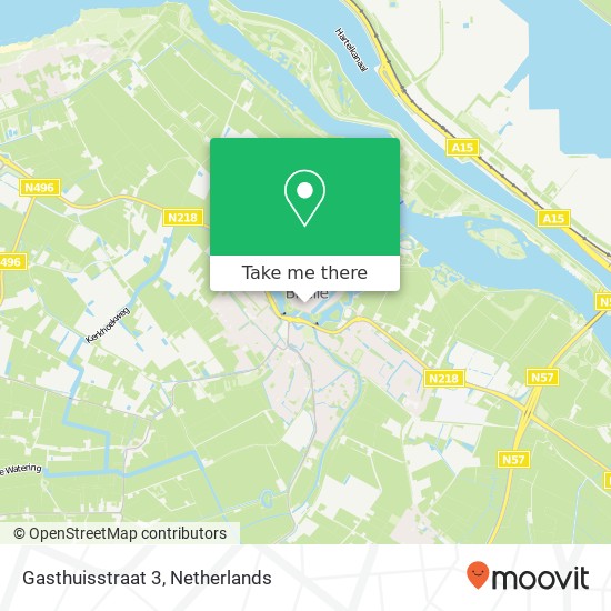 Gasthuisstraat 3, 3231 XG Brielle map