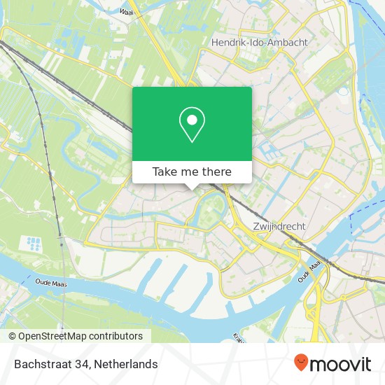 Bachstraat 34, 3335 CK Zwijndrecht map