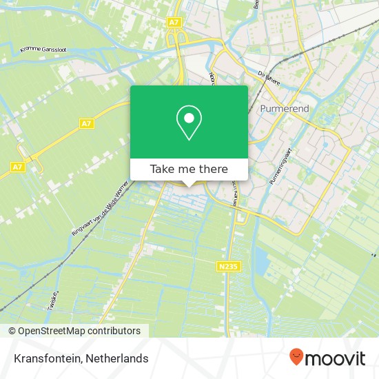 Kransfontein, Kransfontein, 1448 Purmerend, Nederland Karte